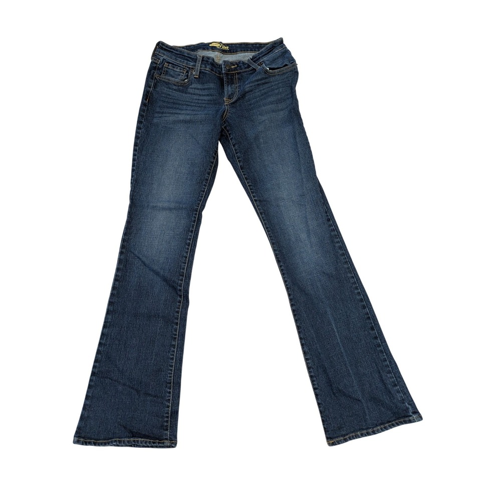 Old Navy The Diva Women 4 Regular Dark Wash Blue Low Rise Slim Bootcut Jeans